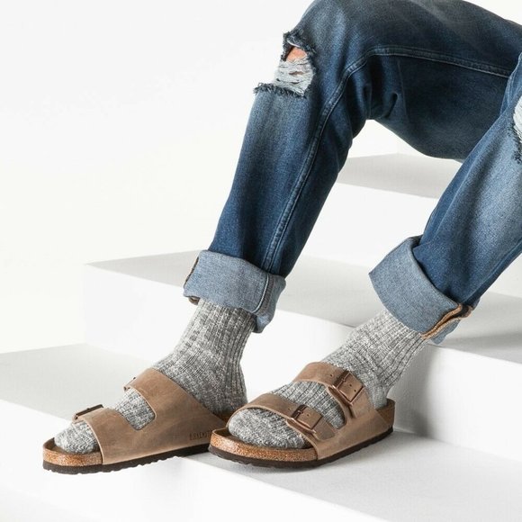 mens birkenstock arizona soft footbed sandal